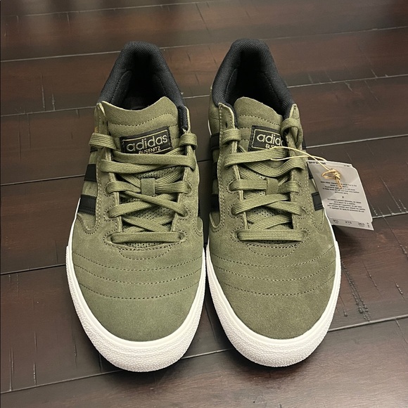 Adidas Busenitz Vulc II Shoes Sneakers new JQ1027 green Mens Size 9.5 - Picture 6 of 13